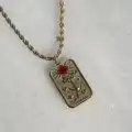 Çelik Lovers Kart Kolye