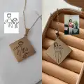 Çelik Özelleştirilebilir Çizim Kolye