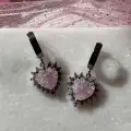 Çelik Royal Heart Küpe
