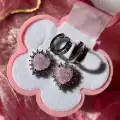 Çelik Royal Heart Küpe