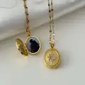 Hatıra Yıldızı Fotoğraflı Locket Kolye