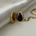 Hatıra Yıldızı Fotoğraflı Locket Kolye