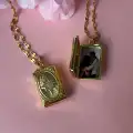 North Star Locket Fotoğraflı Kolye