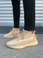 Morven Erkek , Kadın Triko Sneaker Ayakkabı – Günlük Bağcıklı Hafif Spor Modeli - Bej