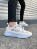 Morven Erkek , Kadın Triko Sneaker Ayakkabı – Günlük Bağcıklı Hafif Spor Modeli - Beyaz