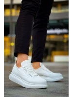 Lexa Cilt Deri Erkek Günlük Sneaker Ayakkabı - Beyaz