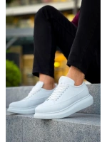 Lexa Cilt Deri Erkek Günlük Sneaker Ayakkabı - Beyaz