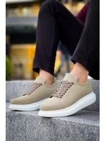 Lexa Süet Deri Erkek Günlük Sneaker Ayakkabı - Krem