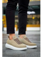 Lexa Süet Deri Erkek Günlük Sneaker Ayakkabı - Krem