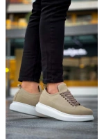 Lexa Süet Deri Erkek Günlük Sneaker Ayakkabı - Krem