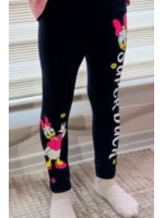 Lacivert Daisy Baskılı Tayt