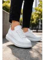 Lexa Cilt Deri Erkek Günlük Sneaker Ayakkabı - Beyaz