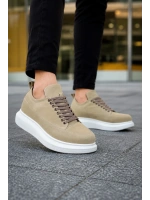 Lexa Süet Deri Erkek Günlük Sneaker Ayakkabı - Krem