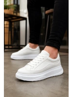 Rovero Erkek Bağcıklı Cilt Günlük Sneaker Ayakkabı – Beyaz