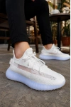 Morven Erkek , Kadın Triko Sneaker Ayakkabı – Günlük Bağcıklı Hafif Spor Modeli - Beyaz
