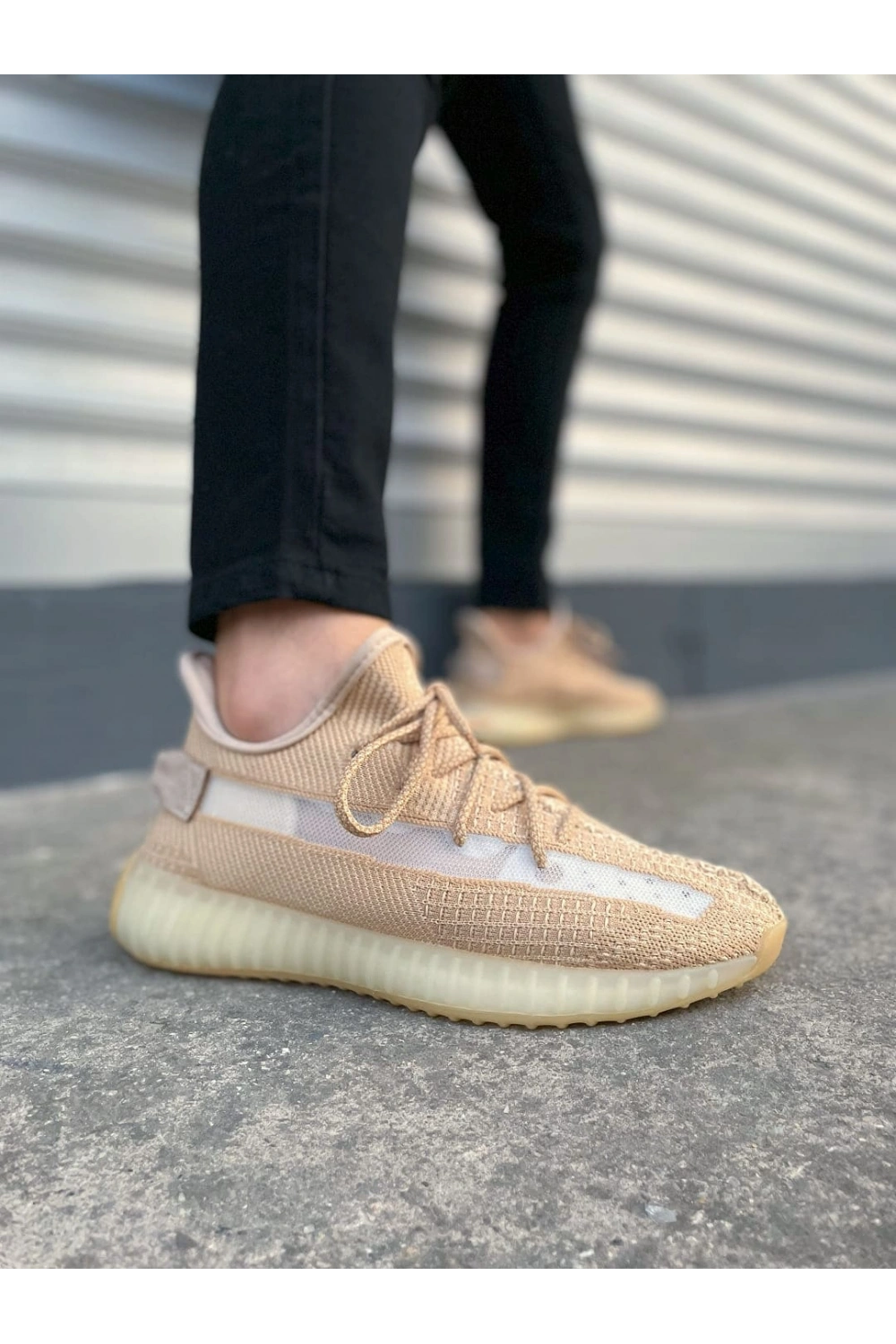 Morven Erkek , Kadın Triko Sneaker Ayakkabı – Günlük Bağcıklı Hafif Spor Modeli - Bej