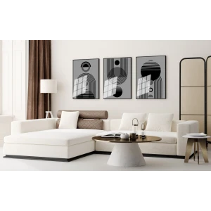 Bestablo 3 Parça Çerçeveli Boho Tablo Seti Bestablo