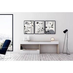 Bestablo 3 Parça Çerçeveli Dekoratif Ahşap Tablo Seti Bestablo
