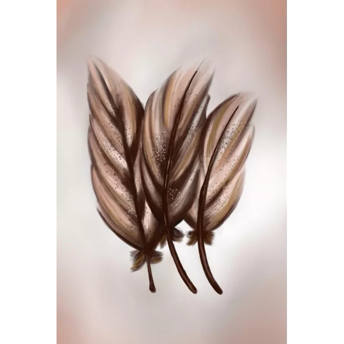 2 PARÇA KUŞ TÜYÜ KANVAS TABLO