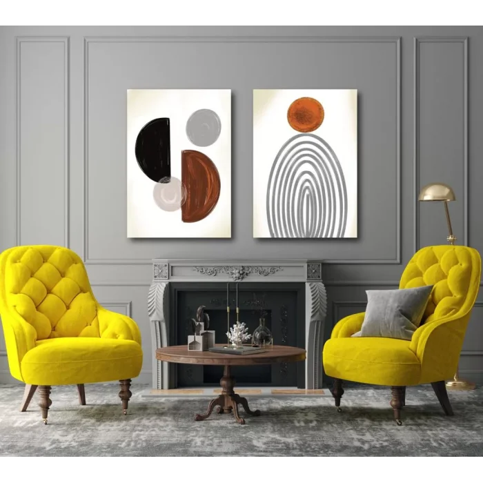 2 PARÇA SOYUT KANVAS TABLO