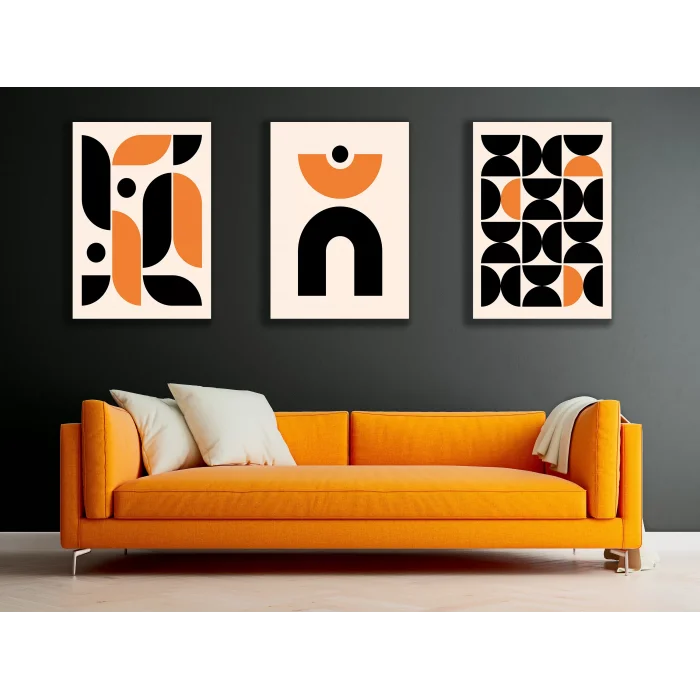 3 PARÇA BOHO STYLE KANVAS TABLO SETİ