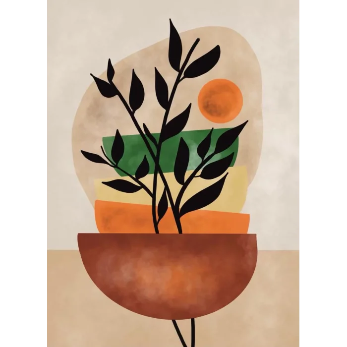 3 PARÇA SOYUT BOHO KANVAS TABLO