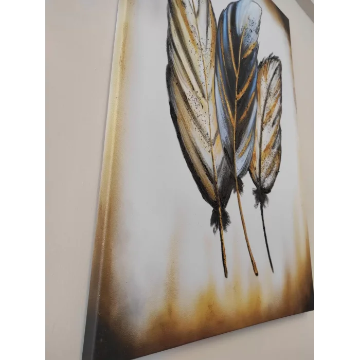 KABARTMALI KUŞTÜYÜ KANVAS TABLO