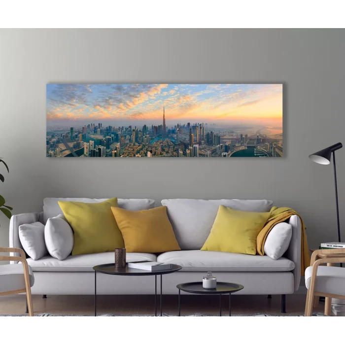 PANORAMİK DUBAİ KANVAS TABLO