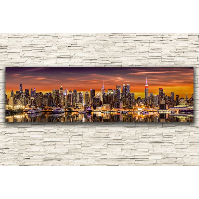 PANORAMİK NEWYORK CİTY KANVAS TABLO