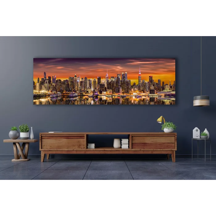 PANORAMİK NEWYORK CİTY KANVAS TABLO