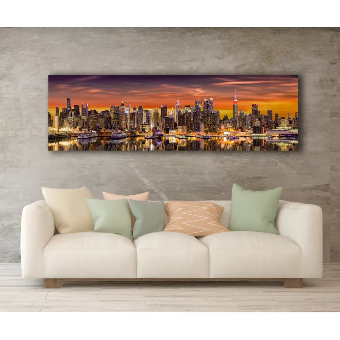 PANORAMİK NEWYORK CİTY KANVAS TABLO