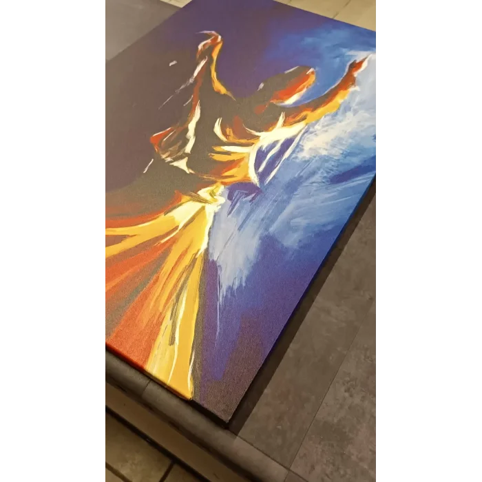 RENKLİ SEMAZEN KANVAS TABLO