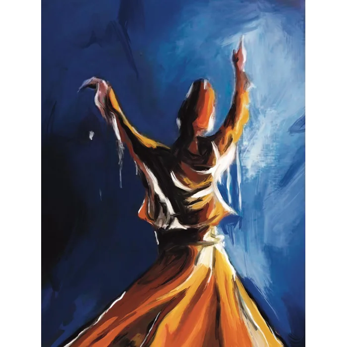 RENKLİ SEMAZEN KANVAS TABLO