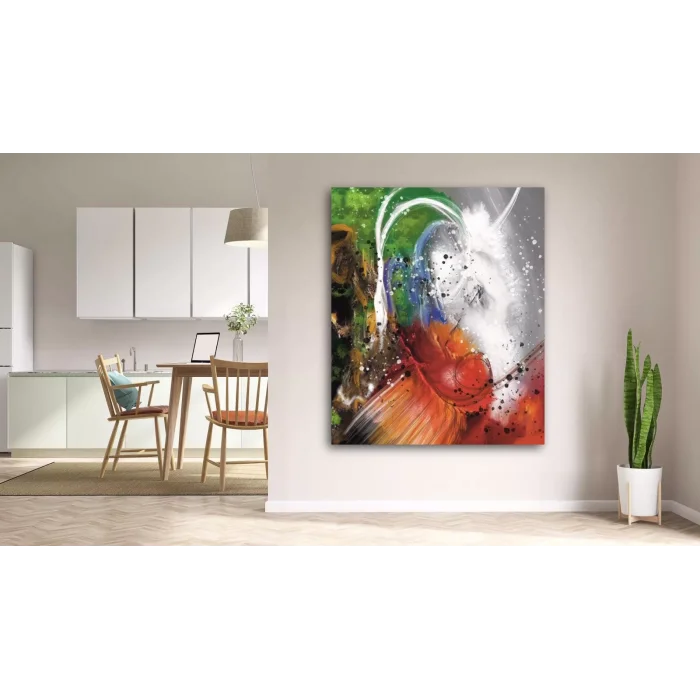 RENKLİ SOYUT KANVAS TABLO