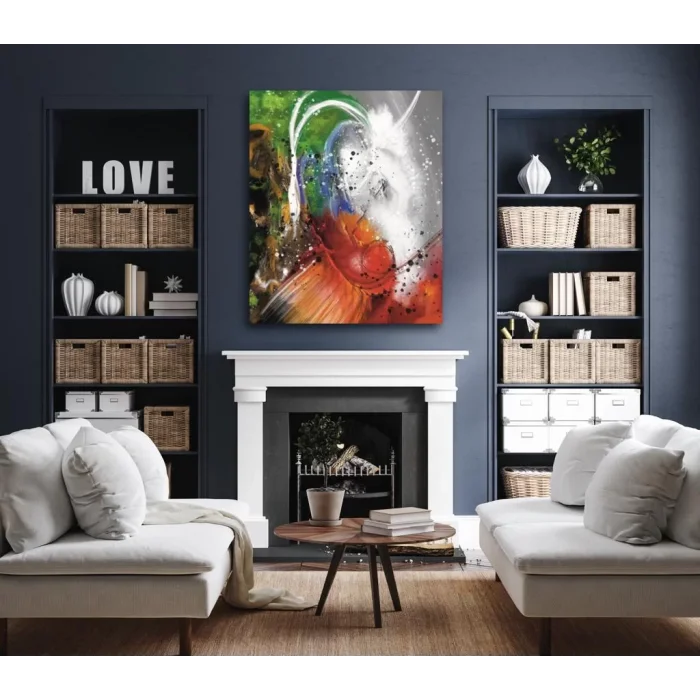 RENKLİ SOYUT KANVAS TABLO