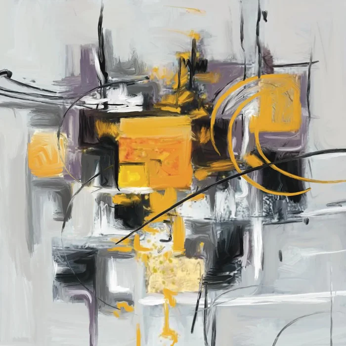 SOYUT ÇİZGİLER KANVAS TABLO