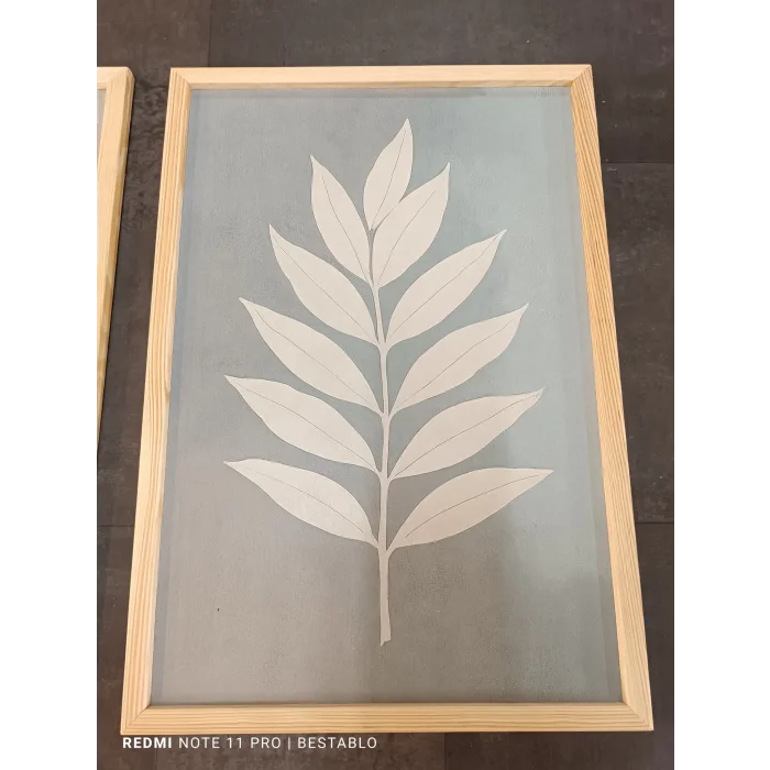 3 Parça Çerçeveli Dekoratif Çiçekler Ahşap Tablo seti, Ev Dekoru