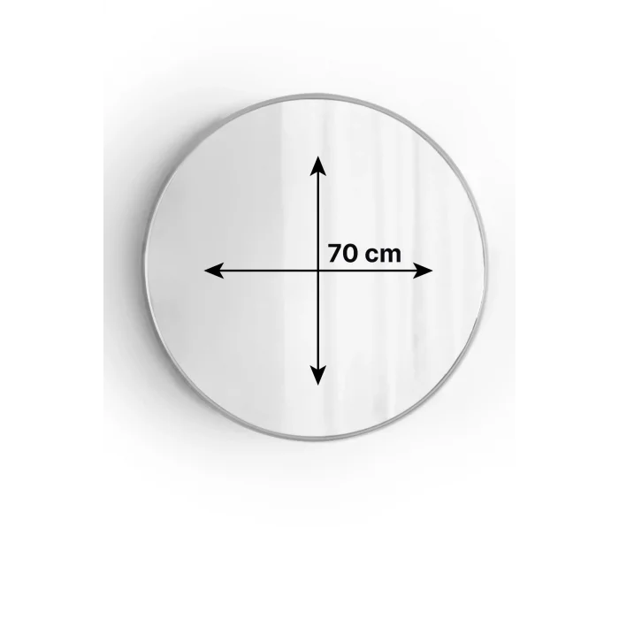 Metal Çerçeveli Çember Ayna