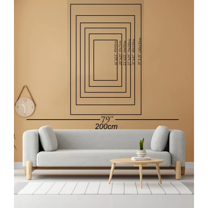 Bestablo 3D Kabartma Görünümlü Soyut Kanvas Tablo | Modern Salon ve Oturma Odası Duvar Dekoru