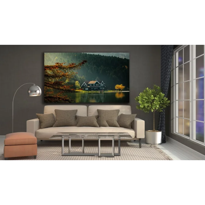 ABANT GÖLÜ MANZARALI KANVAS TABLO