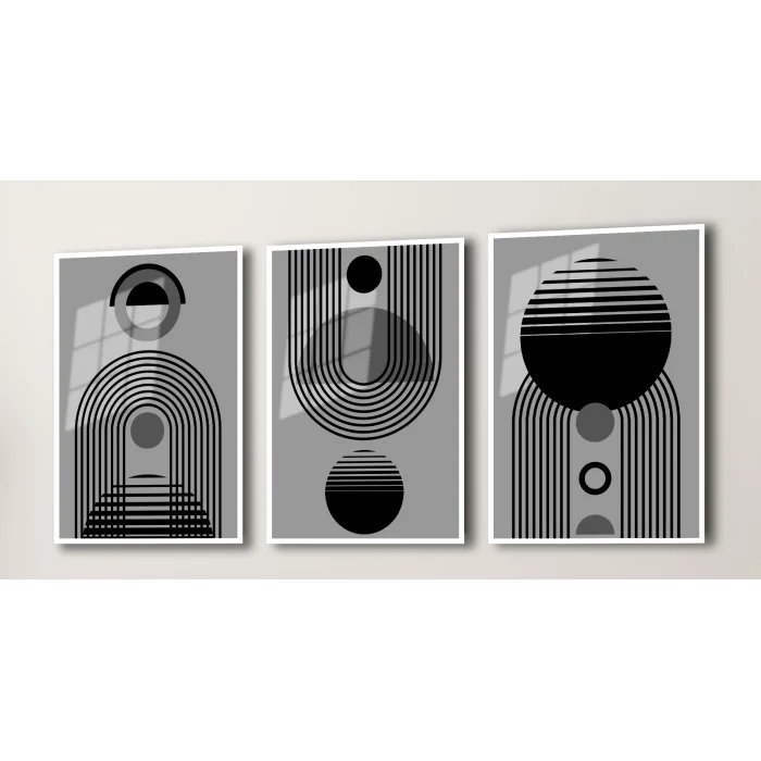 Bestablo 3 Parça Çerçeveli Boho Tablo Seti Bestablo