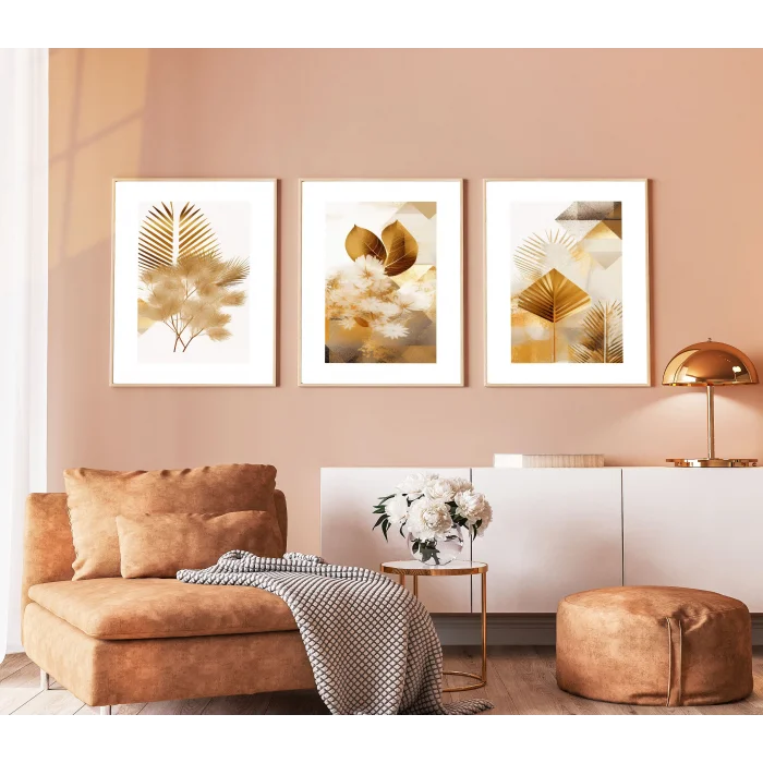 Bestablo 3 Parça Çerçeveli Dekoratif Ahşap Tablo Seti Bestablo