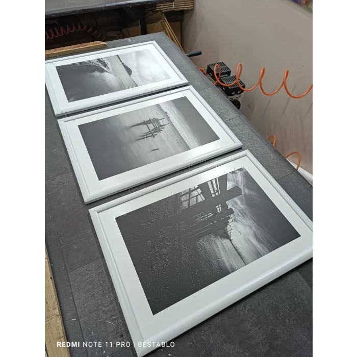 Bestablo 3 Parça Çerçeveli Dekoratif Manzara Ahşap Tablo Seti, Ev Dekoru Bestablo