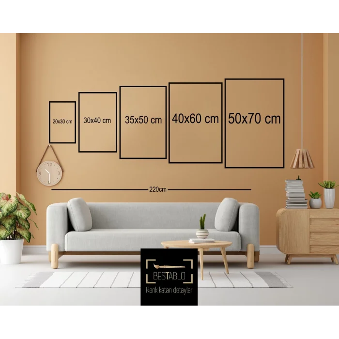 Bestablo 3 Parça Çerçeveli Subhanallah, Elhamdulillah, Allahuekber Yazılı Ahşap Tablo Seti, Ev Dekoru Bestablo