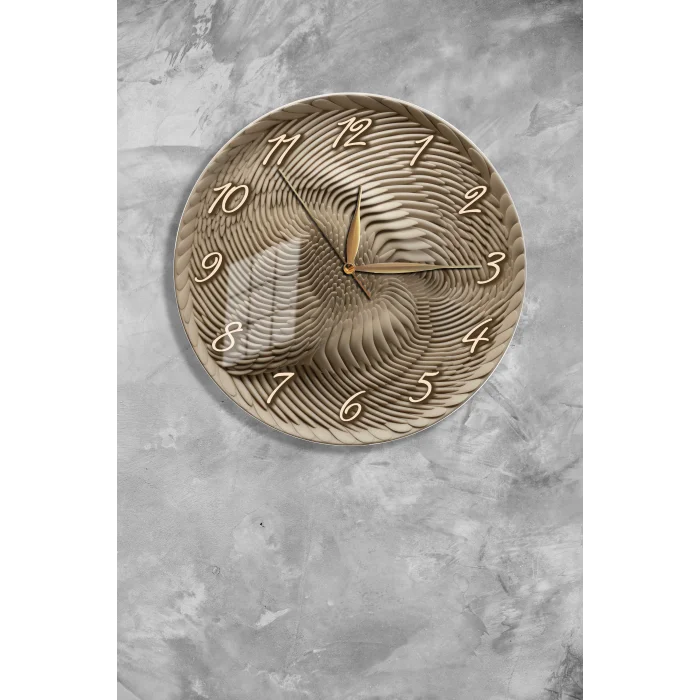 Bestablo Dekoratif Cam Duvar Saati