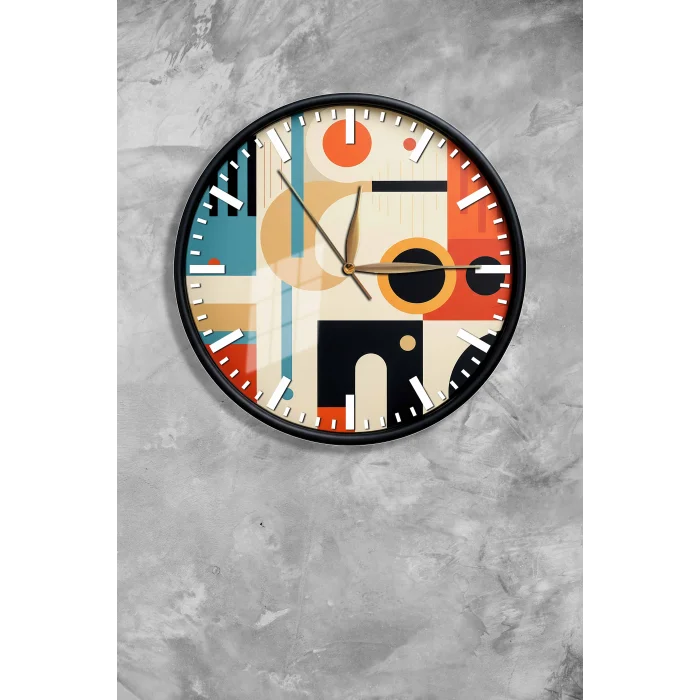 Bestablo Dekoratif Cam Duvar Saati