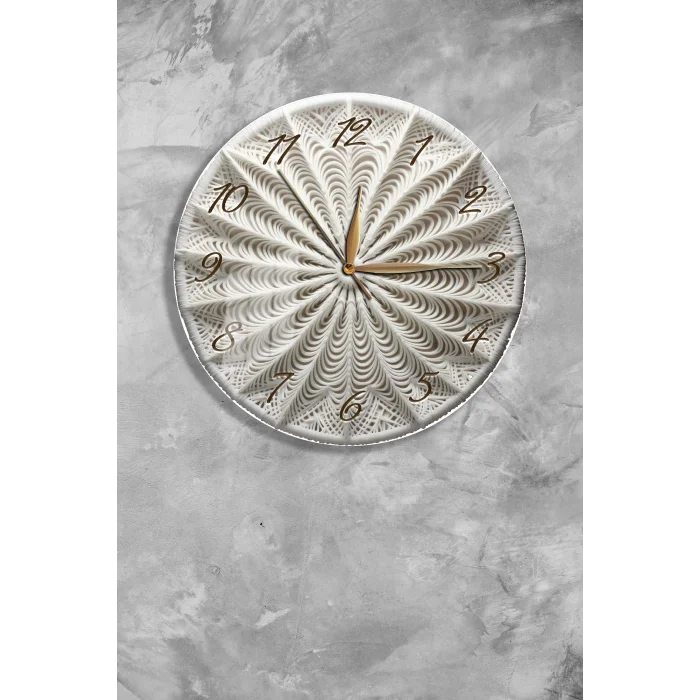 Bestablo Dekoratif Cam Duvar Saati