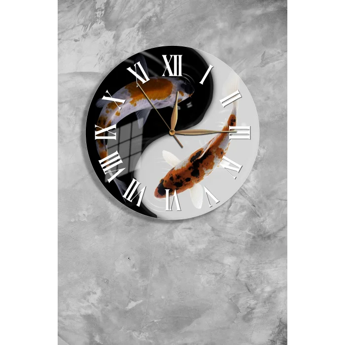 Bestablo Dekoratif Cam Duvar Saati