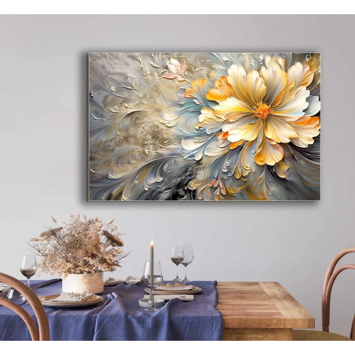 Bestablo Dekoratif Çiçek Kanvas Tablo Bestablo