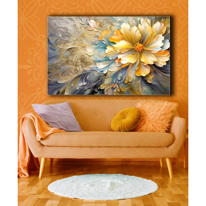 Bestablo Dekoratif Çiçek Kanvas Tablo Bestablo